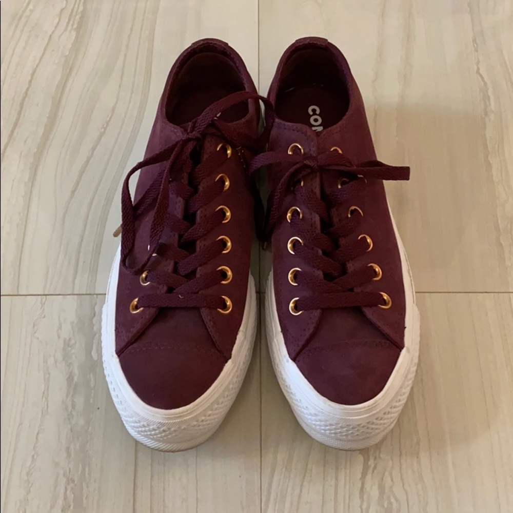 Suede, Platform Converse Sneakers.